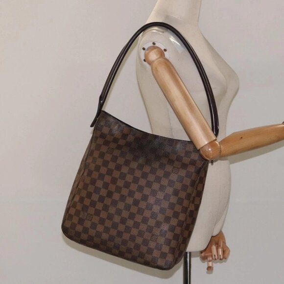 LOUIS VUITTON Damier Ebene Looping GM Shoulder Bag N51144 LV Auth bs24504 - Picture 14 of 16